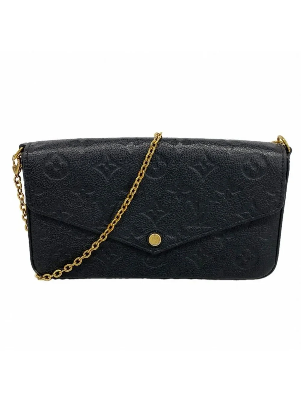 Louis Vuitton Shoulder Wallet Monogram Empreinte Pochette Felicity Noir